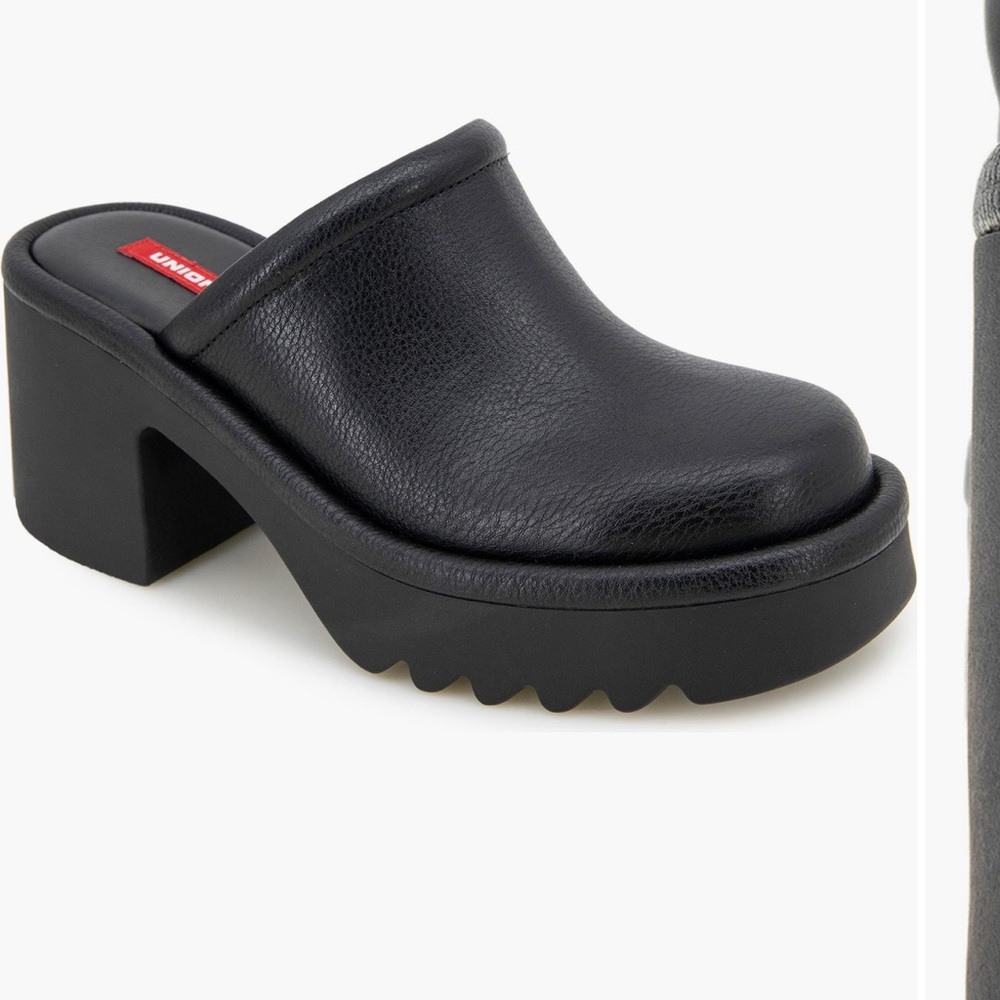 UNIONBAY Amber Platform Clog Pump Black Color and New! Size 8